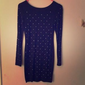 Long sleeve black dress